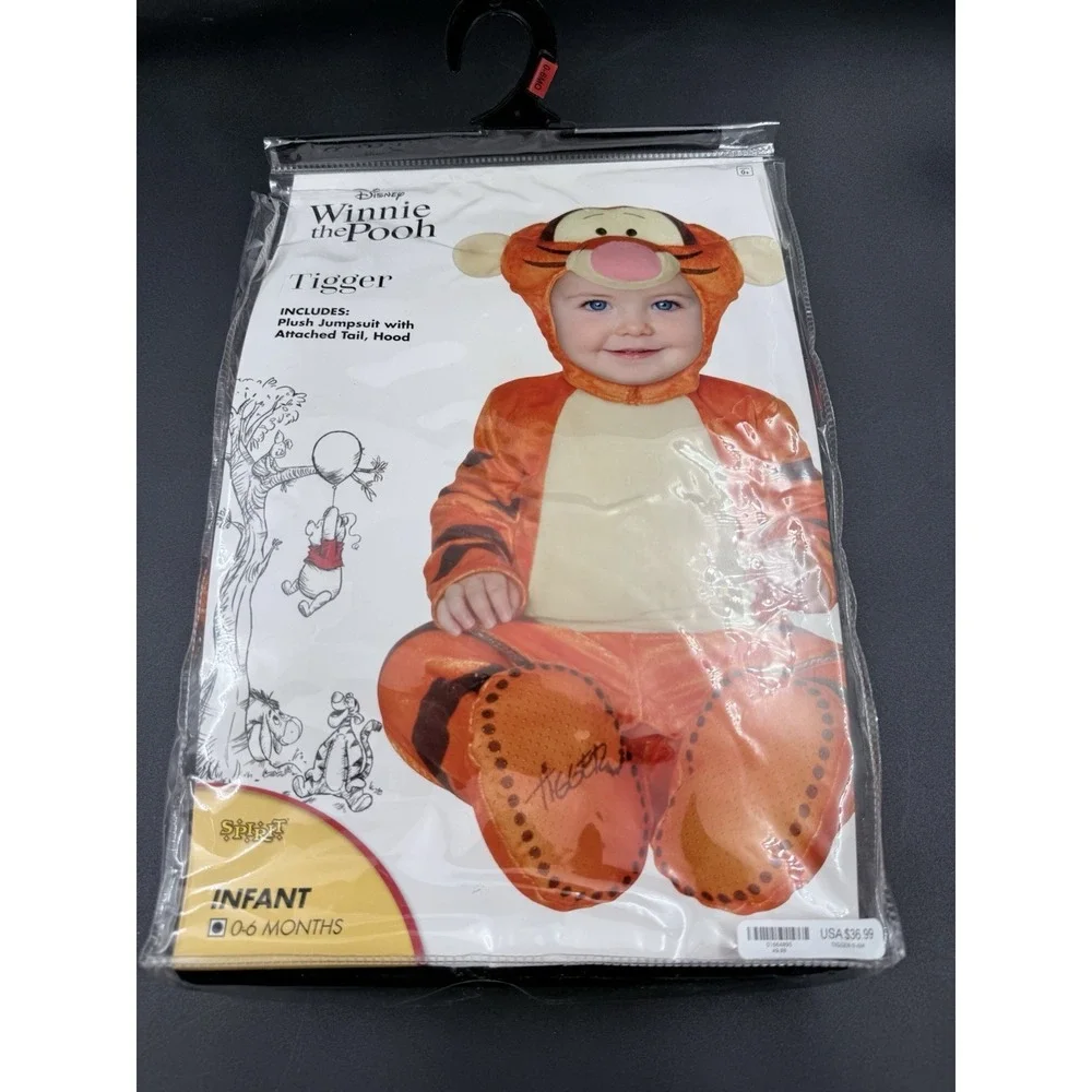 Disney Winnie the Pooh Tigger 2 Pc Halloween Costume Size 0-6